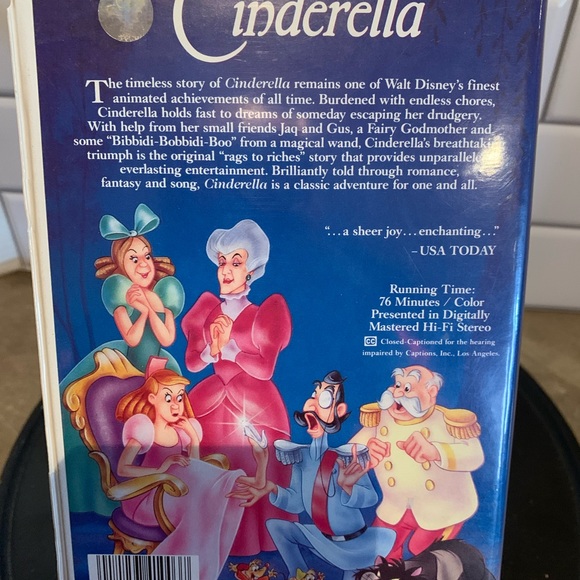 Vintage Walt Disneys Cinderella VHS - Picture 5 of 5